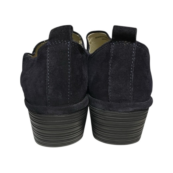 Fly London Wate Suede Low Ankle Slip-on Booties Women’s Size 38 US 7 - 7.5 Black - Picture 6 of 10